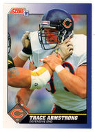 Trace Armstrong - Chicago Bears (NFL Football Card) 1991 Score # 93 Mint