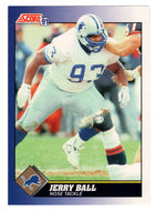 Jerry Ball - Detroit Lions (NFL Football Card) 1991 Score # 98 Mint