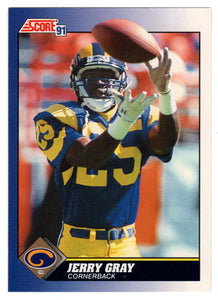 Jerry Gray - Los Angeles Rams (NFL Football Card) 1991 Score # 103 Mint
