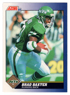 Brad Baxter - New York Jets (NFL Football Card) 1991 Score # 108 Mint