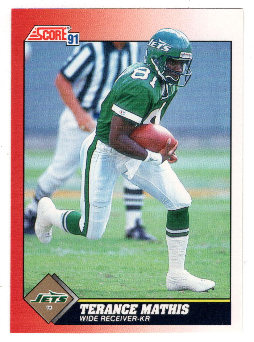 Terance Mathis - New York Jets (NFL Football Card) 1991 Score # 114 Mint