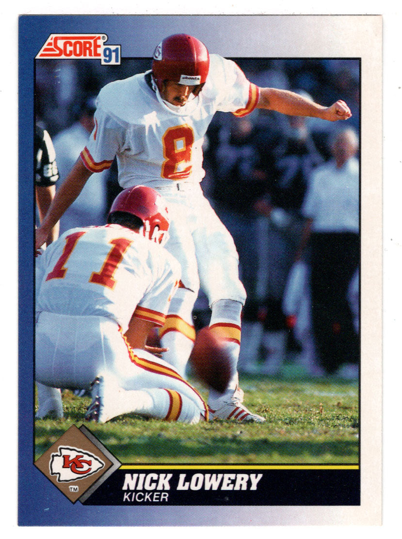 Nick Lowery - Kansas City Chiefs (NFL Football Card) 1991 Score # 11 Mint