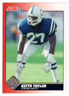 Keith Taylor - Indianapolis Colts (NFL Football Card) 1991 Score # 127 Mint