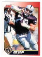 Bob Golic - Los Angeles Raiders (NFL Football Card) 1991 Score # 129 Mint