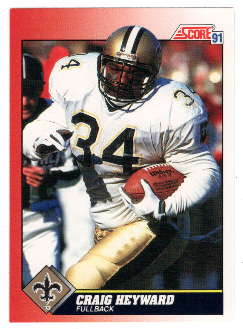 Craig Heyward - New Orleans Saints (NFL Football Card) 1991 Score # 134 Mint