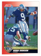 Norm Johnson - Seattle Seahawks (NFL Football Card) 1991 Score # 146 Mint