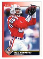 Greg McMurtry - New England Patriots (NFL Football Card) 1991 Score # 161 Mint