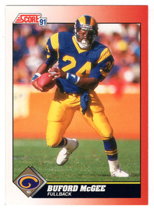 Buford McGee - Los Angeles Rams (NFL Football Card) 1991 Score # 164 Mint