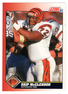 Skip McClendon - Cincinnati Bengals (NFL Football Card) 1991 Score # 168 Mint