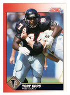 Tory Epps - Atlanta Falcons (NFL Football Card) 1991 Score # 174 Mint