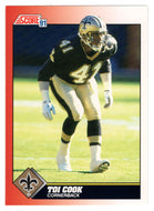 Toi Cook RC - New Orleans Saints (NFL Football Card) 1991 Score # 175 Mint