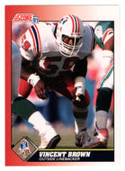 Vincent Brown - New England Patriots (NFL Football Card) 1991 Score # 194 Mint