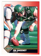 Jim Sweeney - New York Jets (NFL Football Card) 1991 Score # 203 Mint