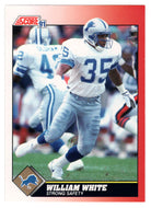 William White - Detroit Lions (NFL Football Card) 1991 Score # 209 Mint