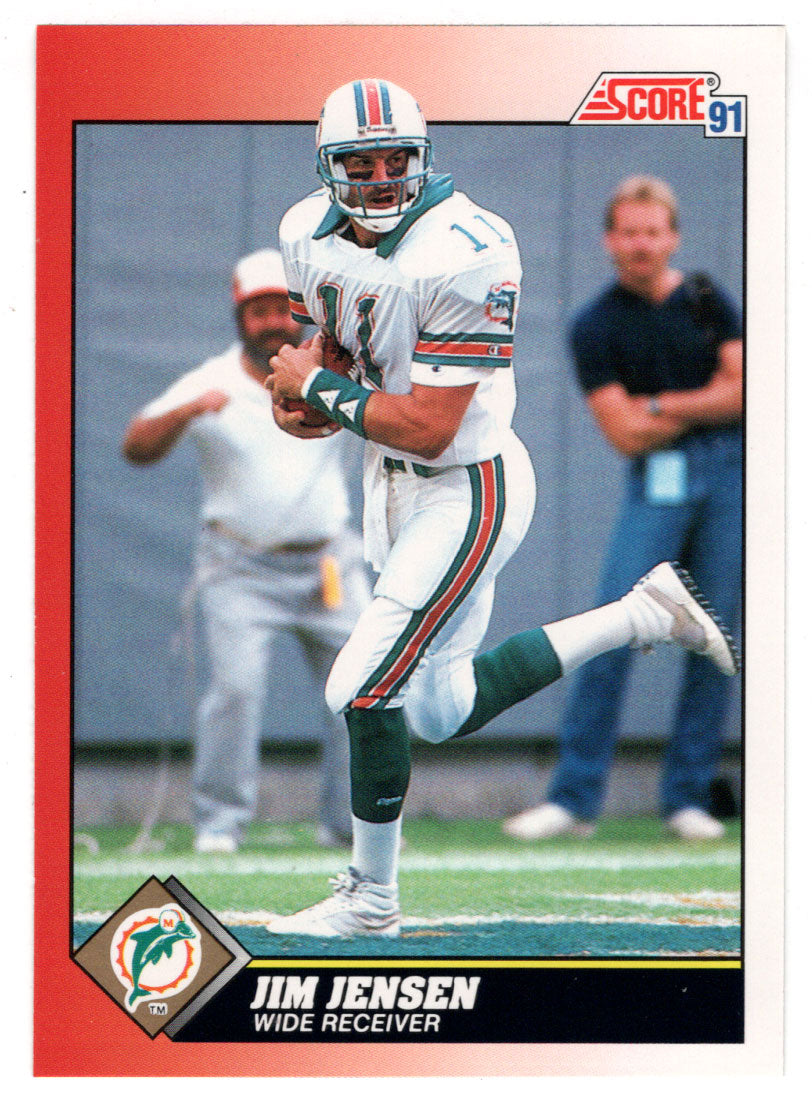 Jim C. Jensen - Miami Dolphins (NFL Football Card) 1991 Score # 210 Mint