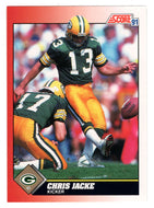 Chris Jacke - Green Bay Packers (NFL Football Card) 1991 Score # 213 Mint