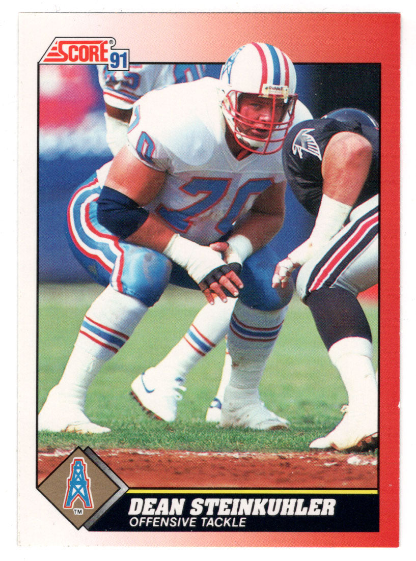 Dean Steinkuhler - Houston Oilers (NFL Football Card) 1991 Score # 217 Mint