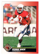 Cedric Mack - Phoenix Cardinals (NFL Football Card) 1991 Score # 218 Mint