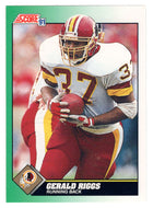 Gerald Riggs - Washington Redskins (NFL Football Card) 1991 Score # 237 Mint