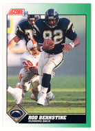 Rod Bernstine - San Diego Chargers (NFL Football Card) 1991 Score # 248 Mint