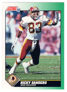 Ricky Sanders - Washington Redskins (NFL Football Card) 1991 Score # 253 Mint