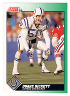 Duane Bickett - Indianapolis Colts (NFL Football Card) 1991 Score # 255 Mint
