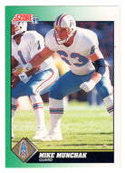 Mike Munchak - Houston Oilers (NFL Football Card) 1991 Score # 256 Mint