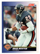 Brad Muster - Chicago Bears (NFL Football Card) 1991 Score # 25 Mint
