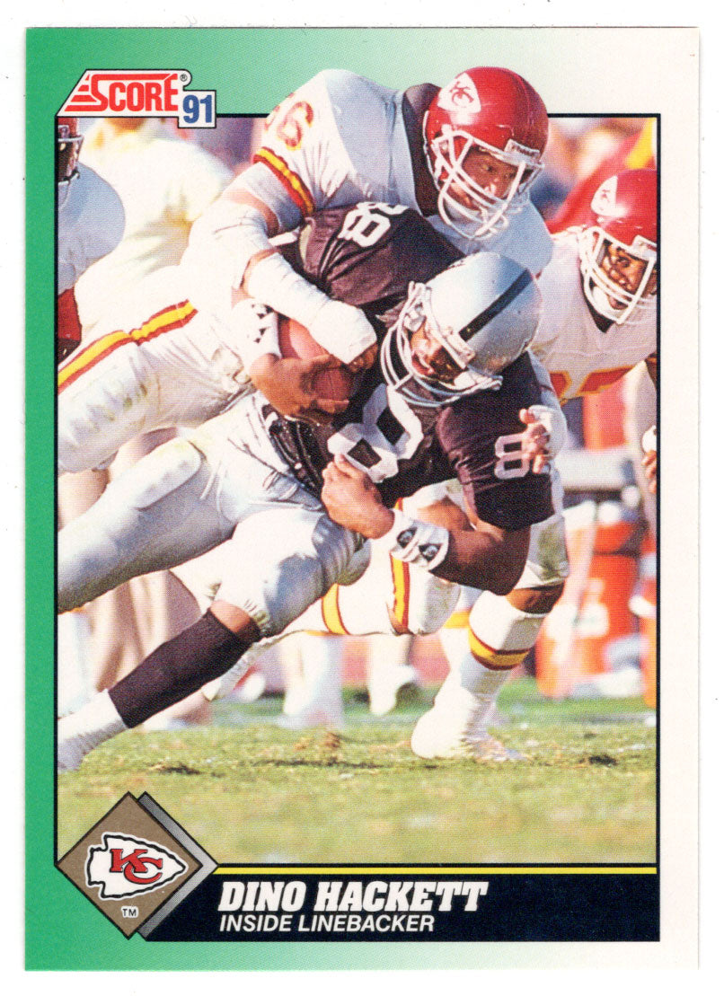 Dino Hackett - Kansas City Chiefs (NFL Football Card) 1991 Score # 265 Mint