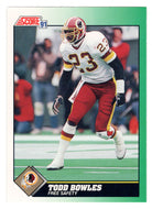 Todd Bowles - Washington Redskins (NFL Football Card) 1991 Score # 273 Mint