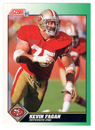 Kevin Fagan - San Francisco 49ers (NFL Football Card) 1991 Score # 275 Mint