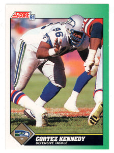 Cortez Kennedy - Seattle Seahawks (NFL Football Card) 1991 Score # 279 Mint