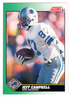 Jeff Campbell - Detroit Lions (NFL Football Card) 1991 Score # 301 Mint