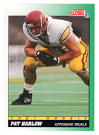 Pat Harlow RC - New England Patriots (NFL Football Card) 1991 Score # 312 Mint