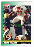 Kenny Walker RC - Denver Broncos (NFL Football Card) 1991 Score # 317 Mint