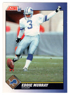 Eddie Murray - Detroit Lions (NFL Football Card) 1991 Score # 32 Mint