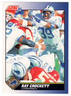 Ray Crockett RC - Detroit Lions (NFL Football Card) 1991 Score # 34 Mint