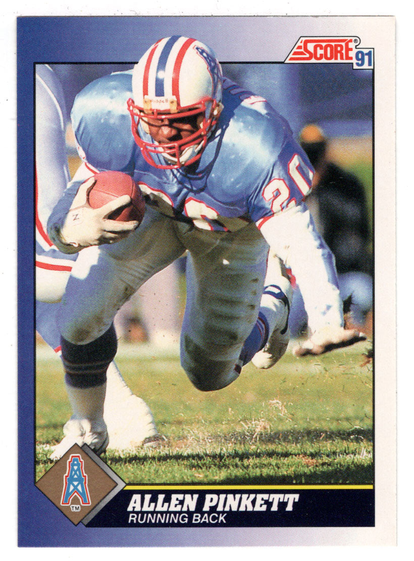 Allen Pinkett - Houston Oilers (NFL Football Card) 1991 Score # 45 Mint