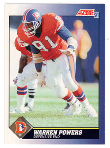 Warren Powers - Denver Broncos (NFL Football Card) 1991 Score # 46 Mint