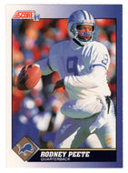 Rodney Peete - Detroit Lions (NFL Football Card) 1991 Score # 47 Mint