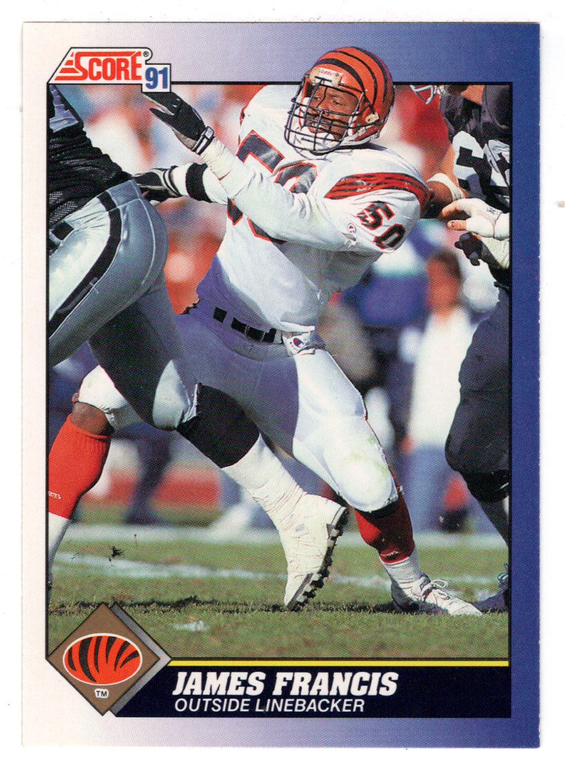 James Francis - Cincinnati Bengals (NFL Football Card) 1991 Score # 50 Mint