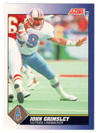 John Grimsley - Houston Oilers (NFL Football Card) 1991 Score # 54 Mint
