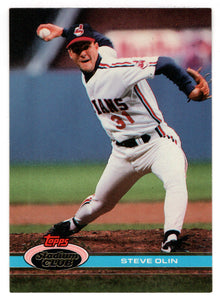 Steve Olin - Cleveland Indians (MLB Baseball Card) 1991 Topps Stadium Club # 336 Mint