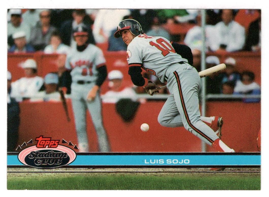 Luis Sojo - California Angels (MLB Baseball Card) 1991 Topps Stadium Club # 507 Mint