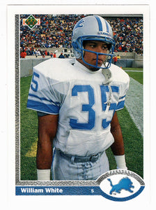 William White - Detroit Lions (NFL Football Card) 1991 Upper Deck # 49 Mint