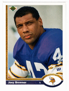 Joey Browner - Minnesota Vikings (NFL Football Card) 1991 Upper Deck # 52 Mint