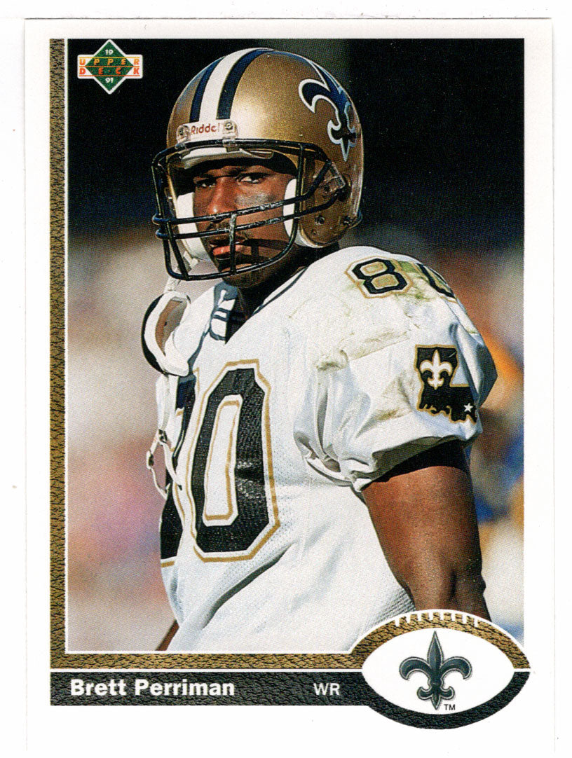 Brett Perriman - New Orleans Saints (NFL Football Card) 1991 Upper Deck # 58 Mint