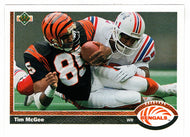 Tim McGee - Cincinnati Bengals (NFL Football Card) 1991 Upper Deck # 66 Mint