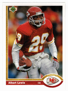 Albert Lewis - Kansas City Chiefs (NFL Football Card) 1991 Upper Deck # 128 Mint