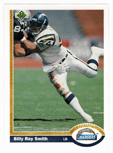 Billy Ray Smith - San Diego Chargers (NFL Football Card) 1991 Upper Deck # 129 Mint